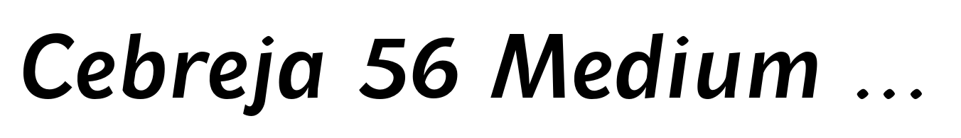 Cebreja 56 Medium Italic